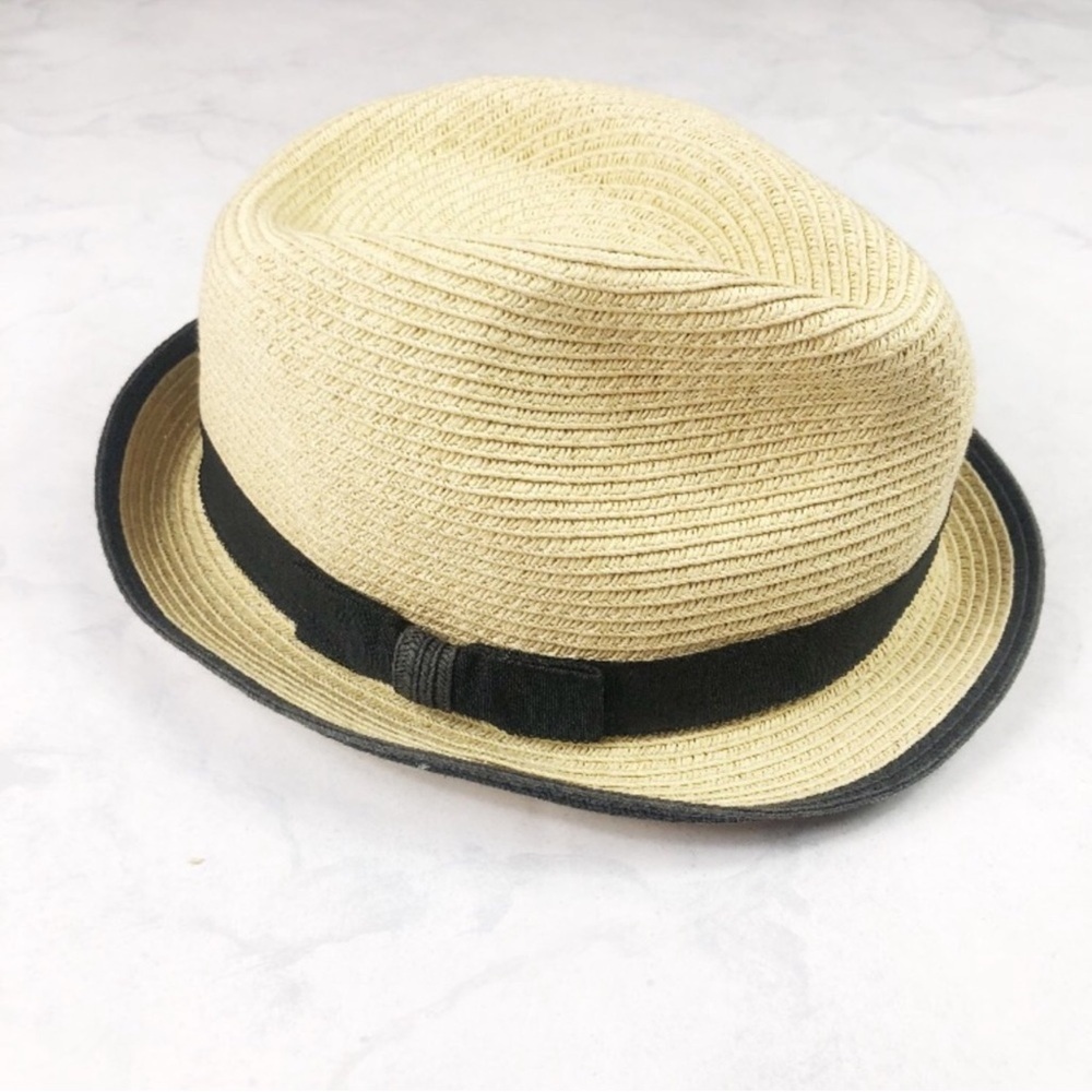 H&M Cream and Black Straw Hat